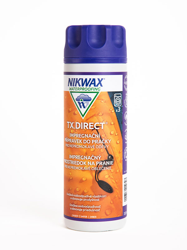 Nikwax TX.DIRECT WASH-IN impregnační prášky - 300ml fialová