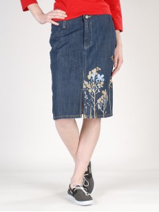 Peace LONG SKIRT BLU