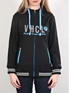 Vehicle MELLISA black sweatshirt mit reißverschluss