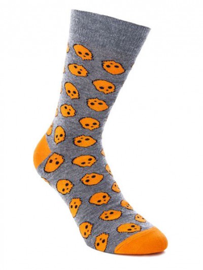 SOCK YOU ponožky SKULLY ORANGE