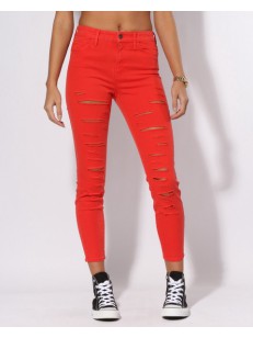 Vans HIGH RISE BACK ZIP FLAME SCARLET SLA