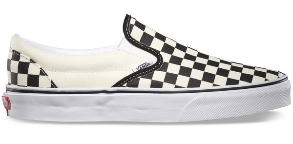 Vans Classic Slip-On Blk&WhtChckerboard/Wht pánské boty - 44,5EUR černá