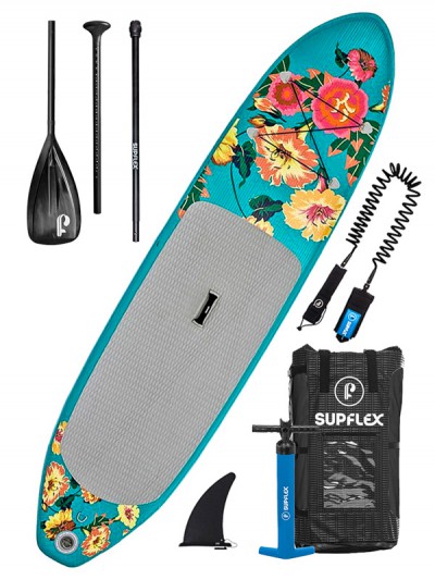 SUPFLEX paddleboard FUN FLOWERY GREY