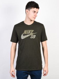 NIKE SB tričko LOGO SEQUOIA/OLIVE