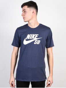 NIKE SB tričko LOGO BLUE/WHITE