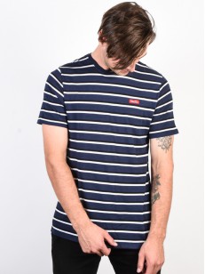 NIKE SB tričko JDI STRIPE WHITE/OBSIDIAN