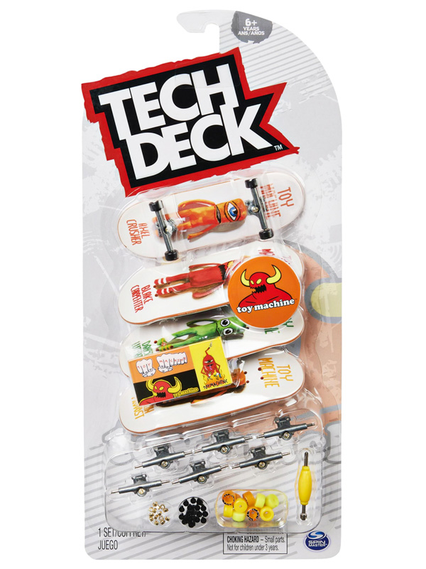 TechDeck TOY MACHINE 4PK finger skateboard