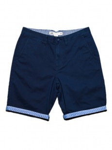 VANS kraťasy EXCERPT CUFF DRESS BLUES/GUILDER STRI