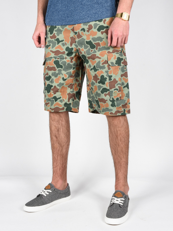 Element LEGION CARGO JUNGLE CAMO pánské skate kraťasy - 28 zelená