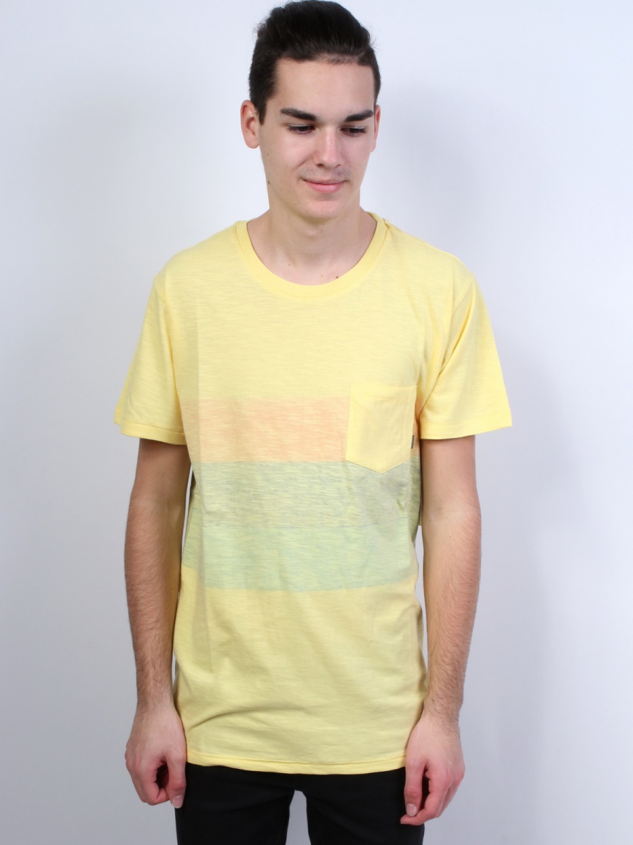 Billabong MOMENTUM sun pánské tričko krátký rukáv - S žlutá