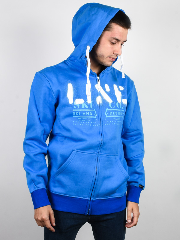 Line Original blue pánská skate mikina - XXL modrá