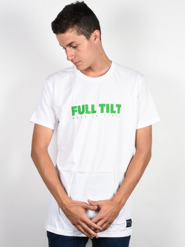 Full tilt Logo white pánské tričko krátký rukáv - M bílá