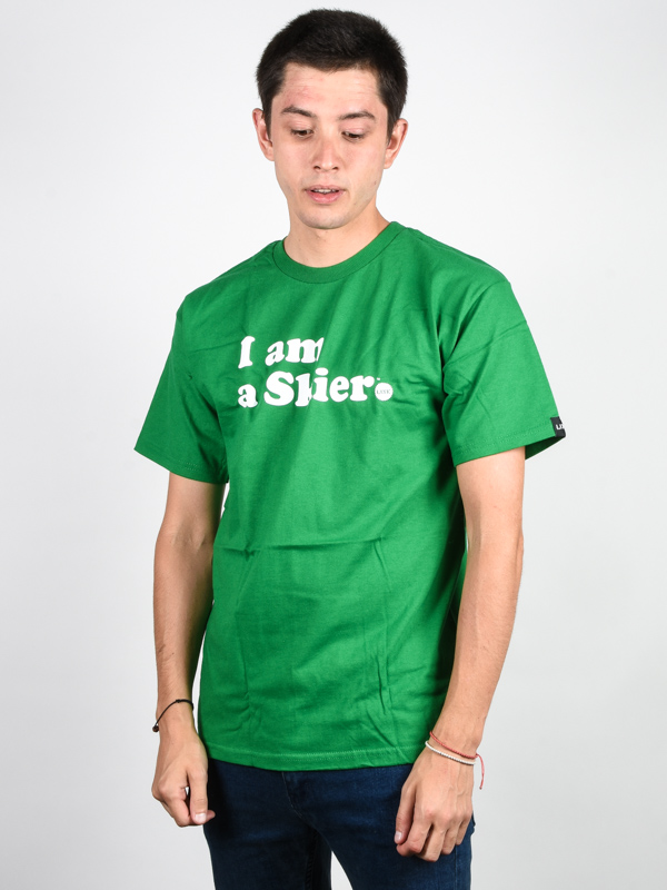 Line Skier Forever green pánské tričko krátký rukáv - S zelená