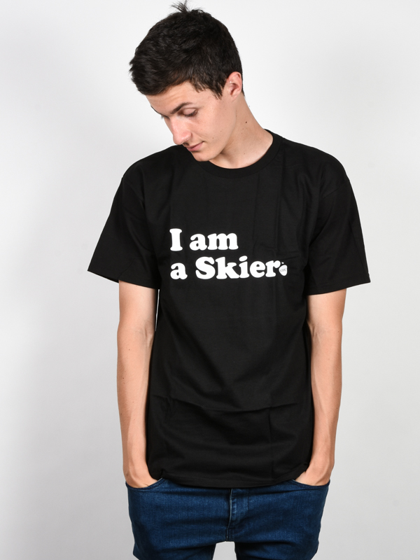 Line Skier Forever black pánské tričko krátký rukáv - S černá