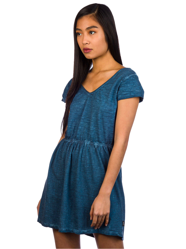 RVCA SHIFTER indigo dámské šaty krátké - M modrá