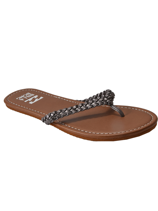 Billabong BEACH BRAID PEWTER letní žabky - 36EUR hnědá