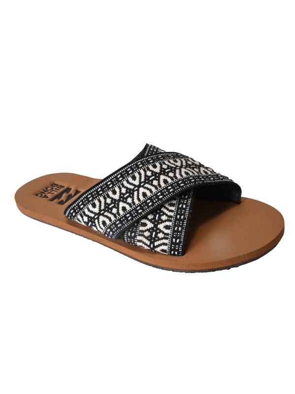 Billabong SURF BANDIT BLACK WHITE dámské plážové pantofle - 36EUR černá