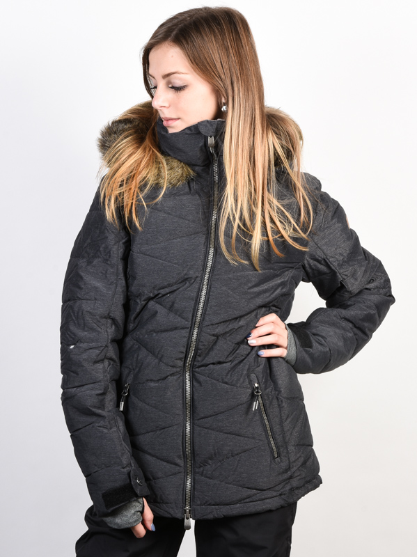 Roxy QUINN TRUE BLACK dámská zimní bunda - XL černá