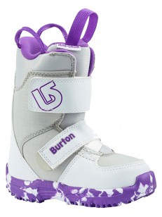 BURTON topánky MINI - GROM WHITE/PURPLE
