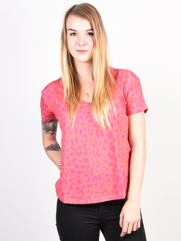 Femi Stories AYO NEONLEO dámské skate tričko - XS růžová