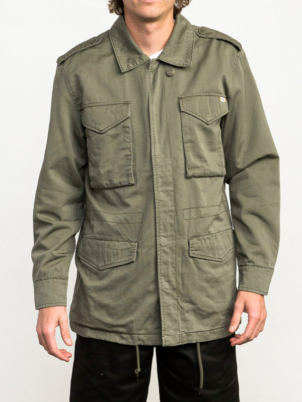 RVCA AR M65 olive pánská jarní bunda - M