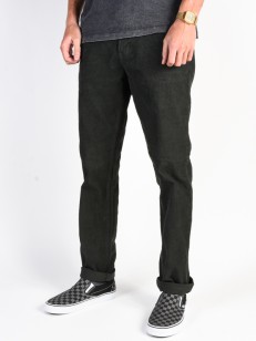 RVCA kalhoty DAGGERS PIGMENT CORD PIRATE BLACK
