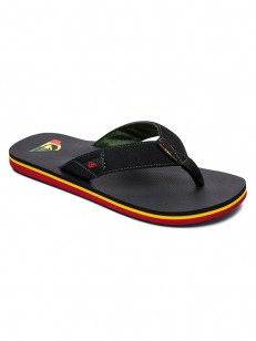 QUIKSILVER žabky MOLOKAI ABYSS GREEN/BLACK/GREEN