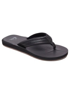 QUIKSILVER žabky CARVER NUBUCK SOLID BLACK