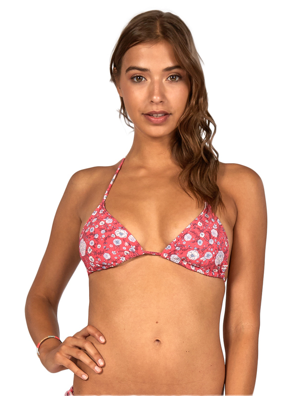 Billabong SOL SEARCHER TRIANGL FLORAL PASSION FRUIT plavky dvoudílné - S růžová