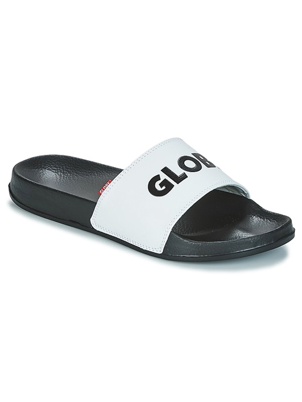 Globe UNFAZED SLIDE white/black pánské plážové pantofle - 40,5EUR černá
