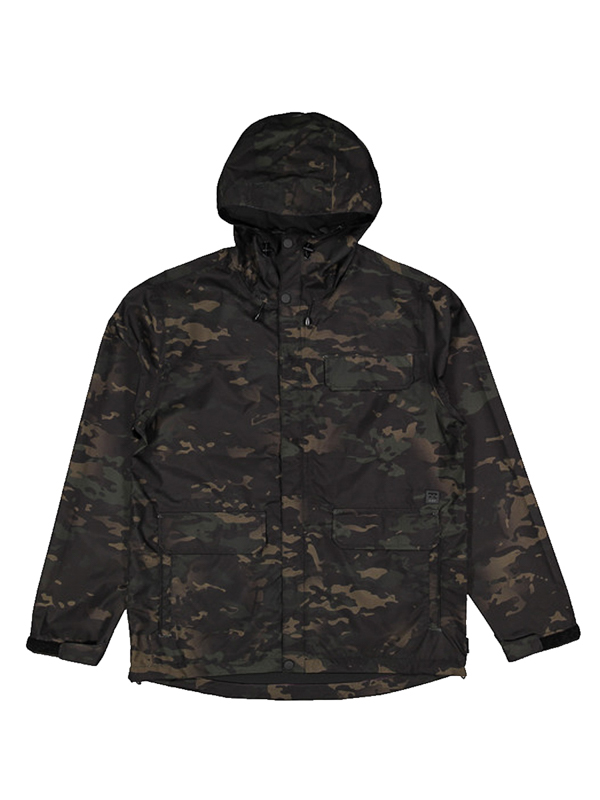 Billabong BUNKER MULTICAM CAMO pánská jarní bunda - S hnědá