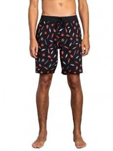 RVCA GERRARD LEAVES TRUNK black