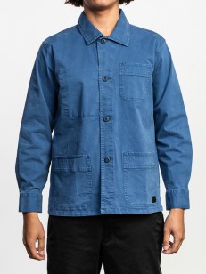 RVCA COULEUR CHORE COAT SURPLUS BLUE