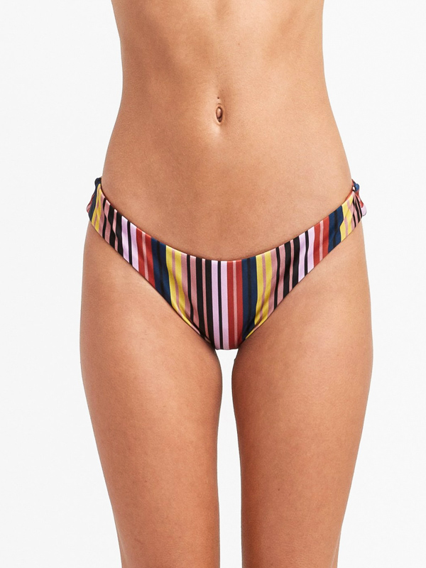 RVCA TALUM FRENCH SKIMPY BURNT RED plavky dvoudílné - S