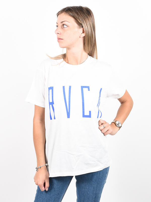 RVCA STILT ANTIQUE WHITE dámské skate tričko - M bílá