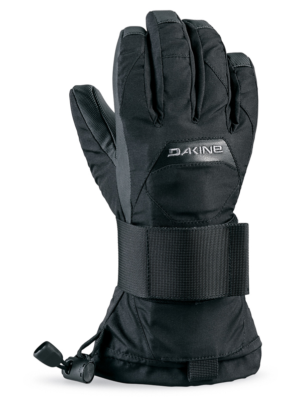 Dakine WRISTGUARD black dětské prstové rukavice - S černá