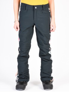ROXY kalhoty CREEK TRUE BLACK POP SNOW LINES