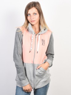 ROXY mikina DRESS LIKE YOURE COLOR CORAL CLOUD