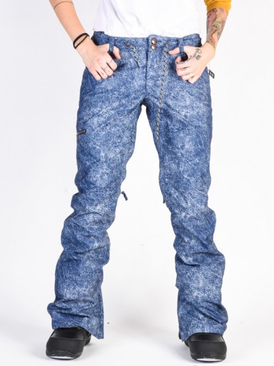 DC kalhoty VIVA DARK BLUE ACID WASH DENIM A