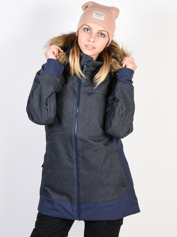 Burton LELAH DENIM/MODIGO dámská zimní bunda - S modrá