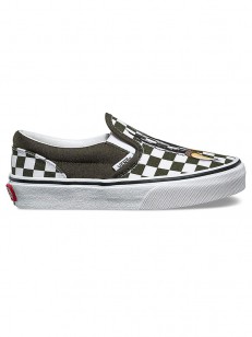 VANS boty CLASSIC SLIP-ON (CHECKERBOARD) DINO/TRUE