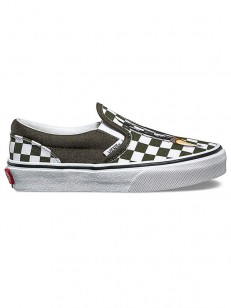 VANS boty CLASSIC SLIP-ON (CHECKERBOARD) DINO/TRUE