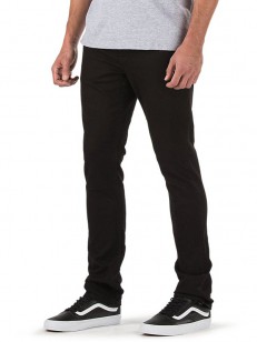 VANS kalhoty V76 SKINNY BLACK-WHITE
