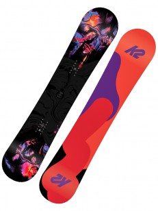 K2 snowboard FIRST LITE ORANGE/VIOLET/RED