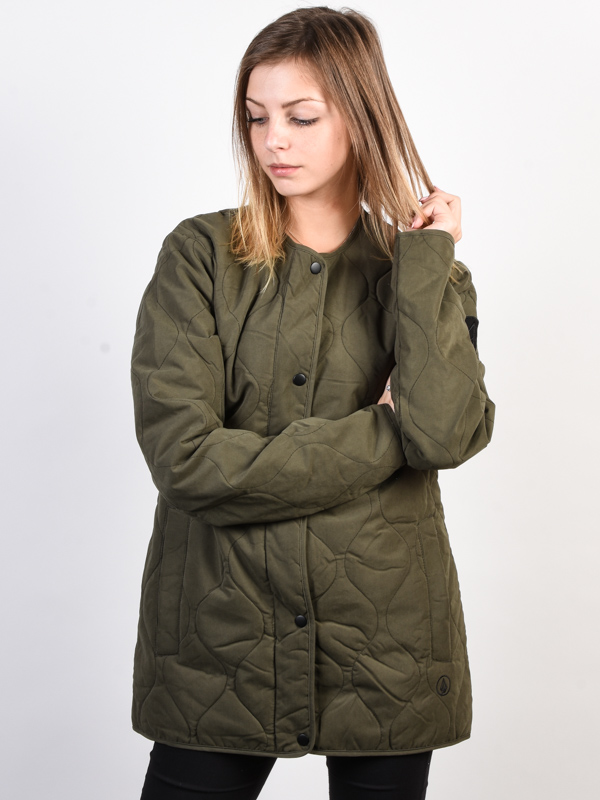 Volcom Jacket Liner Ins MILITARY dámská zimní bunda - M zelená
