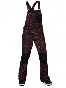 VOLCOM kalhoty SWIFT BIB Black Floral Print