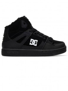 DC boty PURE HIGH-TOP WNT BLACK/BLACK/WHITE