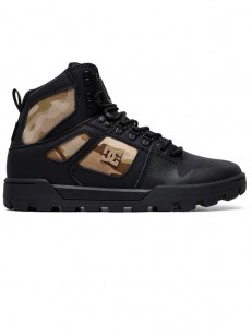 DC boty PURE HIGH-TOP WR BLACK CAMO