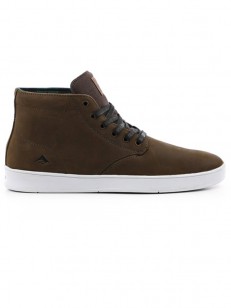 EMERICA boty ROMERO LACED HIGH BROWN/WHITE