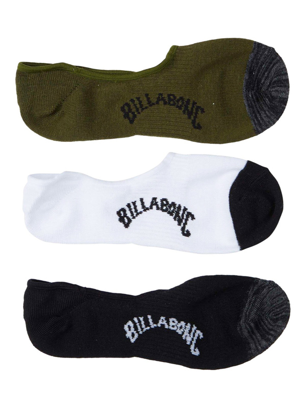 Billabong MIXED BAG INVISIBLE MIXED kotníkové ponožky - 7-11 černá
